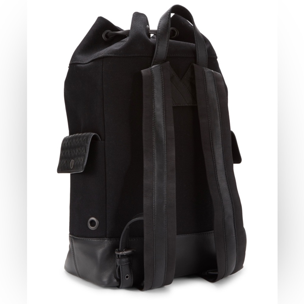 SOLD Bottega Veneta Striped Drawstring Backpack NWT - Picture 2 of 7